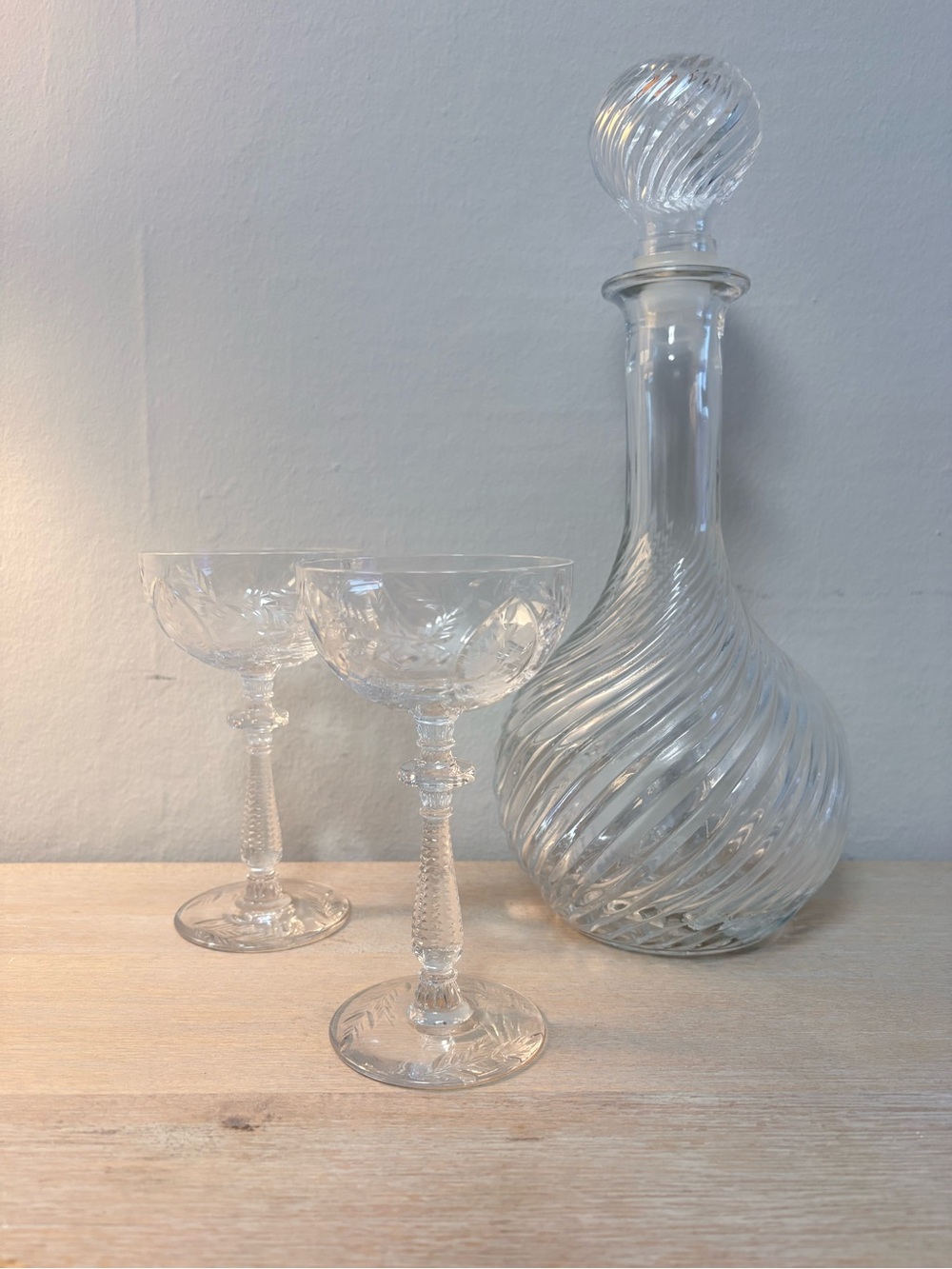 Set of 2 Rock Sharpe liquor cocktail glass